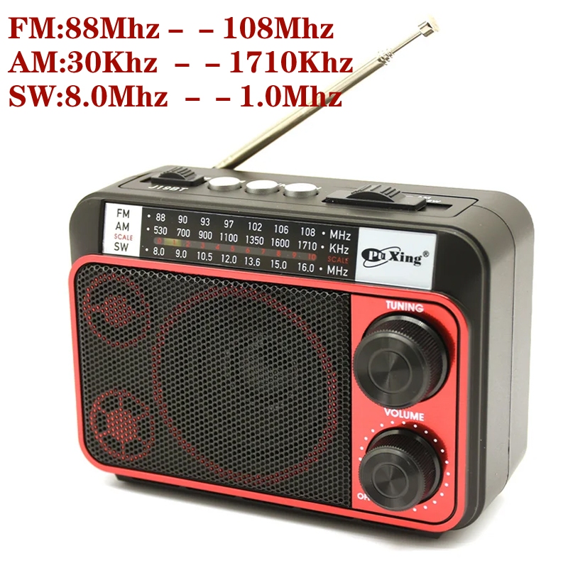 Portable AM FM SW Radio Wireless Speakers USB TF Card Music Player ...