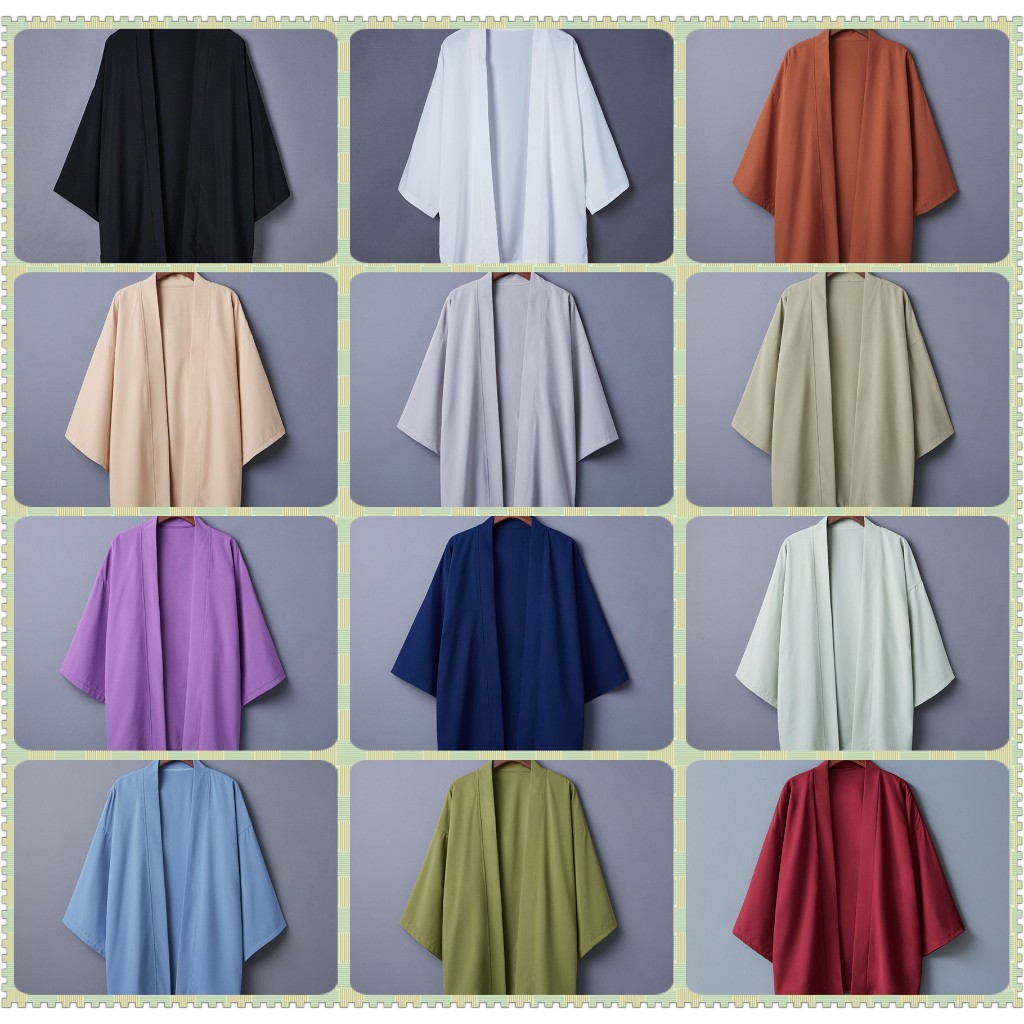 Keey 15 Color Summer Kimono Cardigan Chinese Style Ukiyo-e