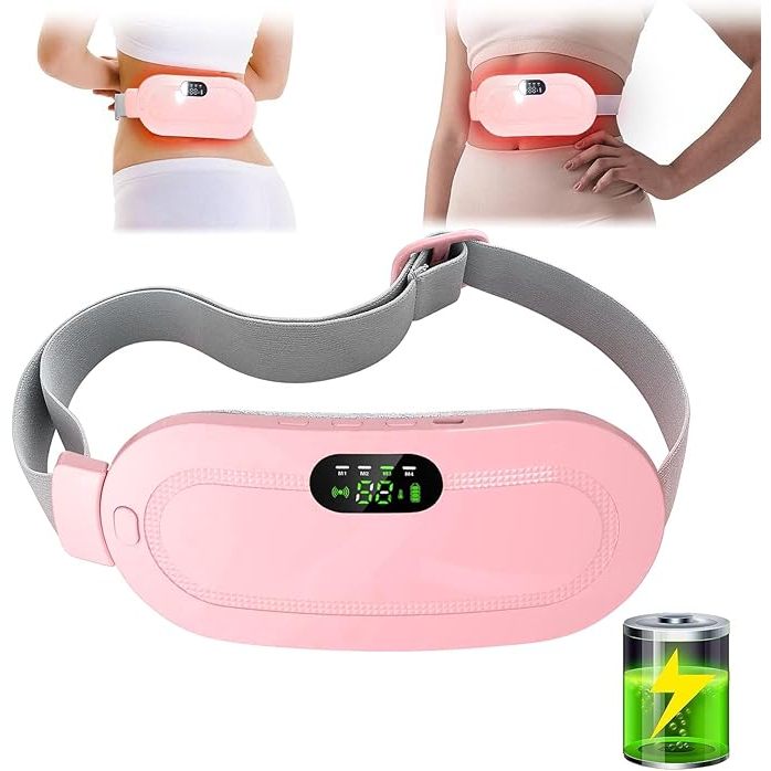 Portable Cordless Electric Heating Massage Pad, Menstrual Period Heating  Pads for Cramps, Back or Portable Electric Rapid Fast Heating Belly Wrap  Belt