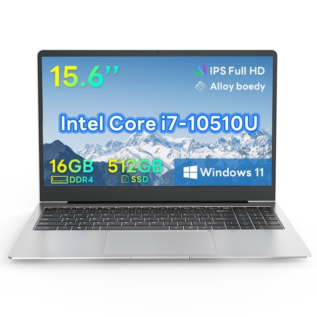 Inch laptop fingerprint unlocking Intel Core i7 10510U Gaming Laptop  10th Generation Processor DDR4 16GB RAM 512GB SSD Office Business Notebooks 