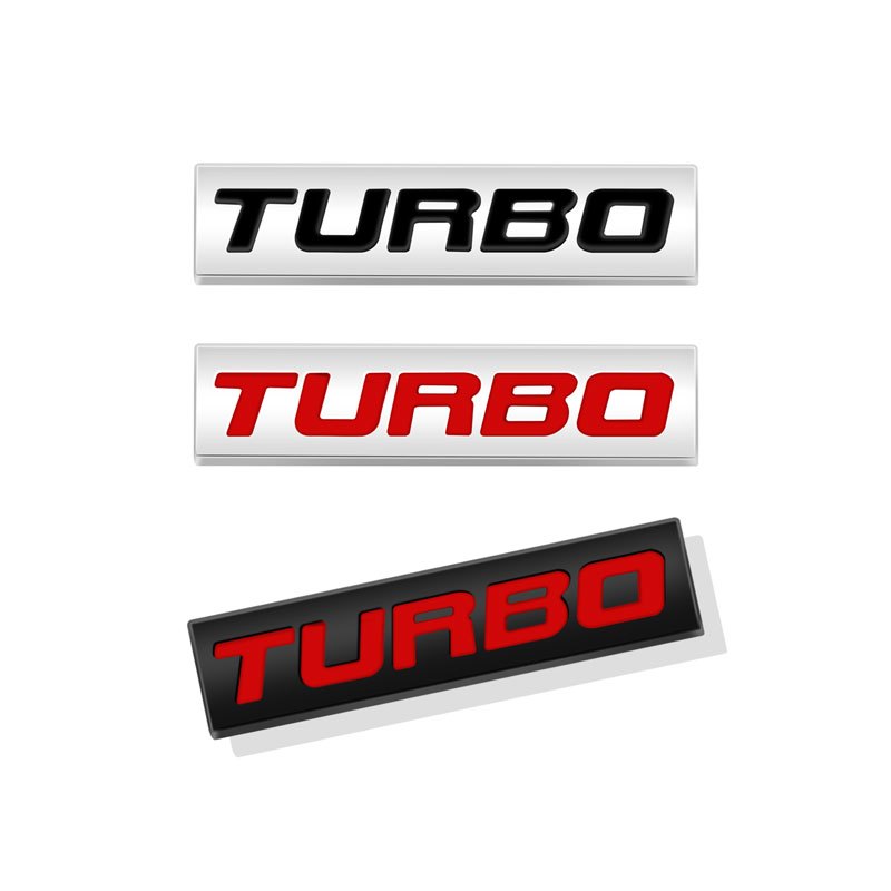 Car Styling Metal Turbo Logo Emblem Premium 3D Sport Badge Auto Rear ...
