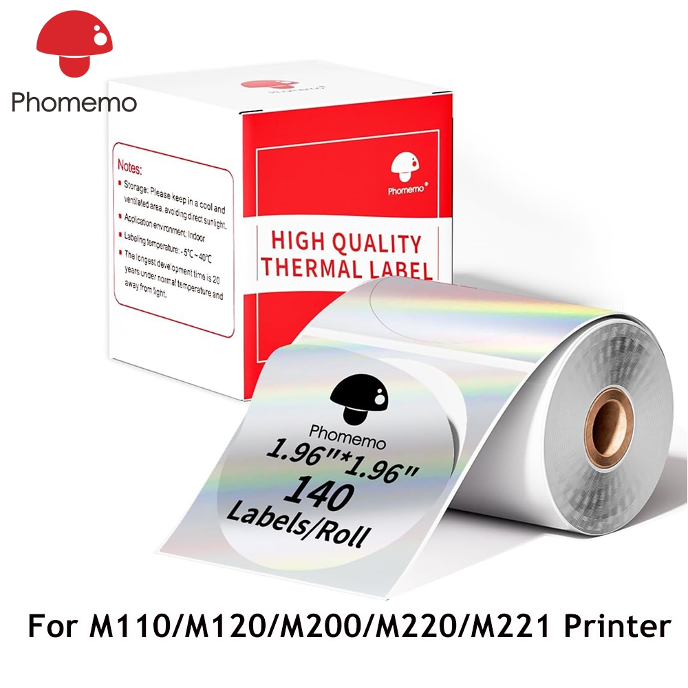 Phomemo Laser Thermal Label Sticker For M110/M120/M200/M220/M221/241BT ...