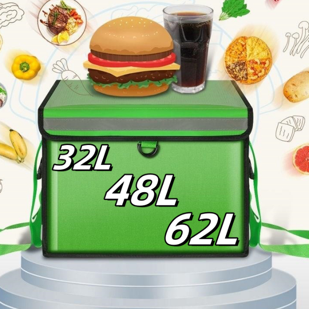 48L Thickening Food Delivery Bag Waterproof Thermal Insulated Food ...