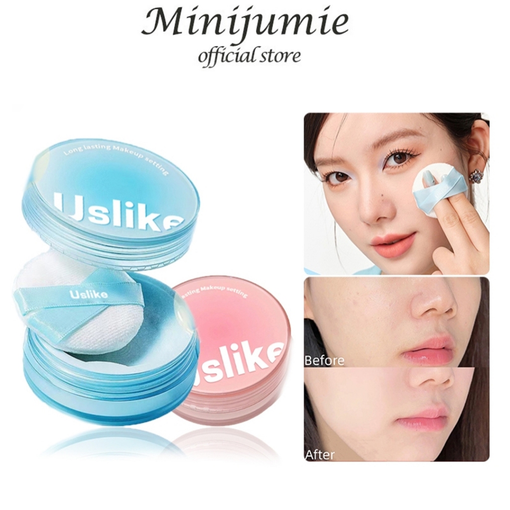USLIKE Loose Powder Lightweight Oil Control Powder Soft Matte Natural ...