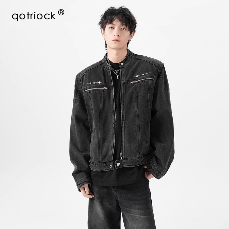 Korean style loose fitting men's universal minimalist men's jacket ...