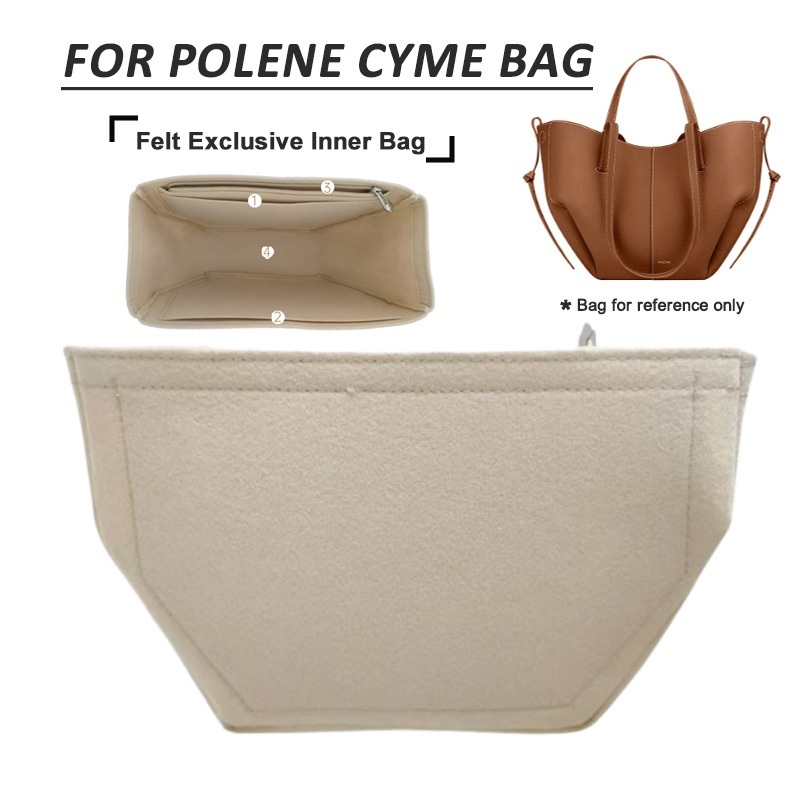Felt Bag Insert Organizer Bag for P-Cyme Bag Liner Cosmetic Storage Bag ...