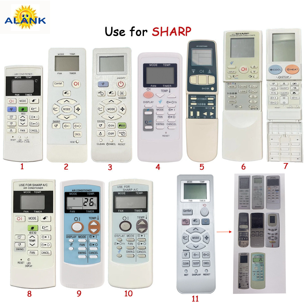 Air Conditioner Remote Control Suitable for Sharp Air Conditioner (100% ...