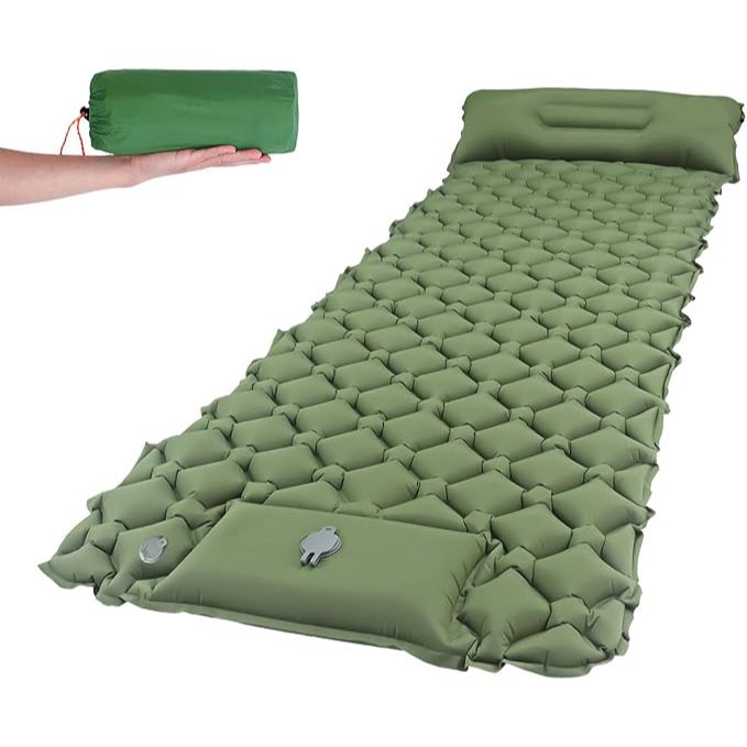 Camping Sleeping Pad Ultralight Backpacking Air Mattress with