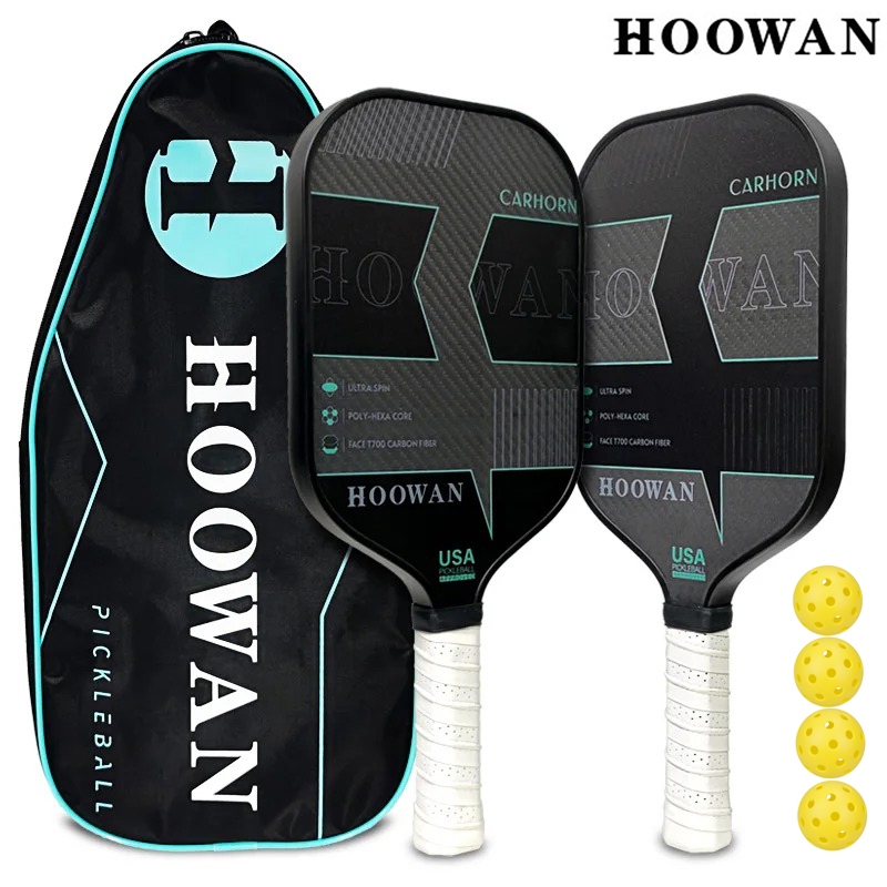 Pickleball Paddle Aus Kohlefaser – USAPA-zugelassen, 16mm Honeycomb Core, Großer Sweet Spot, Mit Tasche