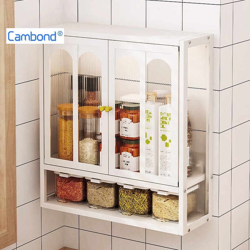 Cambond【Free Seasoning Boxes】No Punching Required Wall Mounted ...