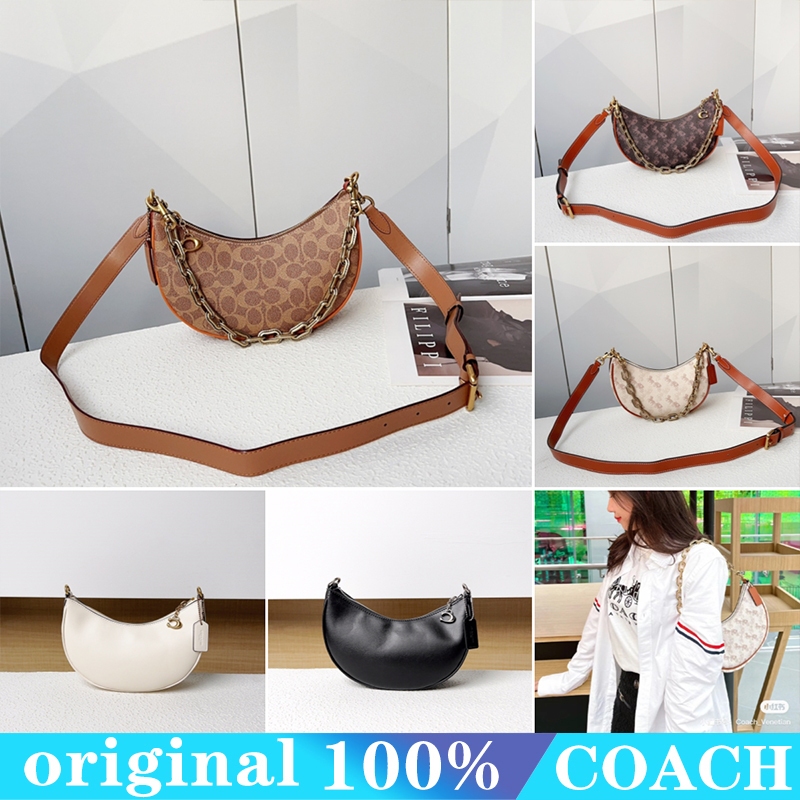 Coach new women s shoulder bag logo chain bag classic sling bag CM584 CM583 CM582 Shopee Malaysia