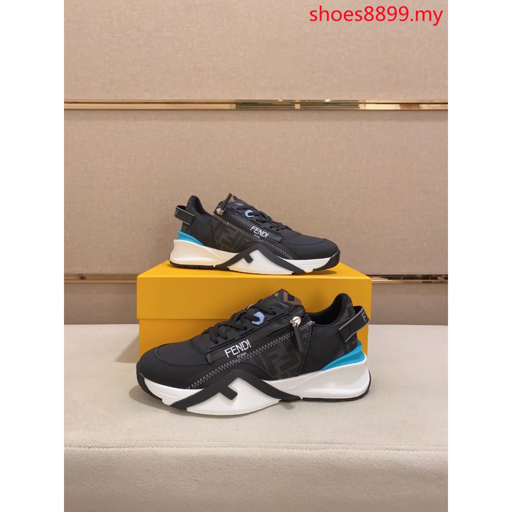 Original Quality Fendi Dad Shoes Thick Bottom Zipper FF Fashion Casual Sports Shoes