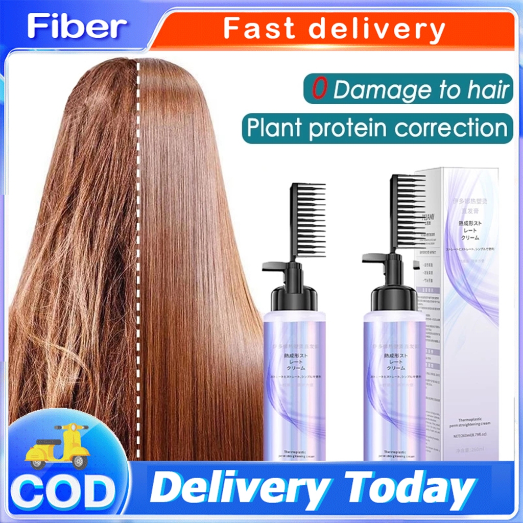 Straight hair comb Japan hair straightener cream keratin treatment ubat ...