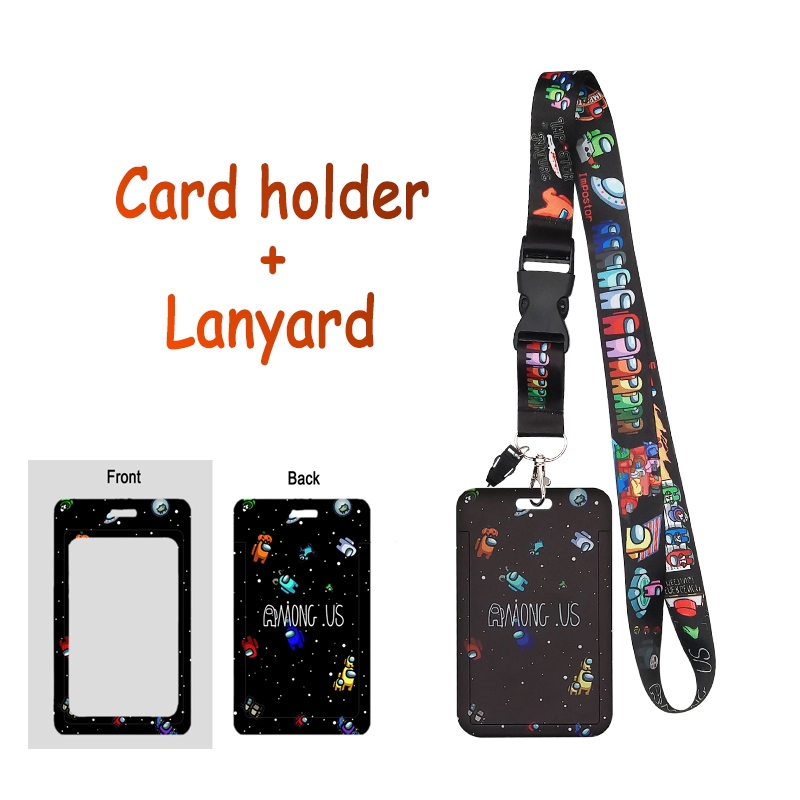 Space Neck Lanyard ID Card Sleeve Holder For Phone Case ID Badge Card Key  Accessories With Clip Clasp And Charm Hard Card Case | Shopee Malaysia