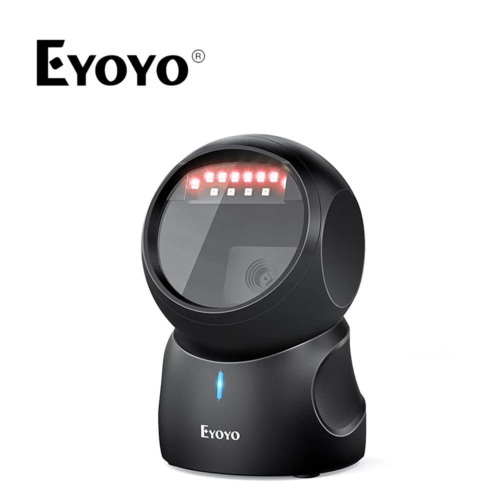 Eyoyo Barcode Scanner, QR 2D Hands-Free Omnidirectional Automatic ...