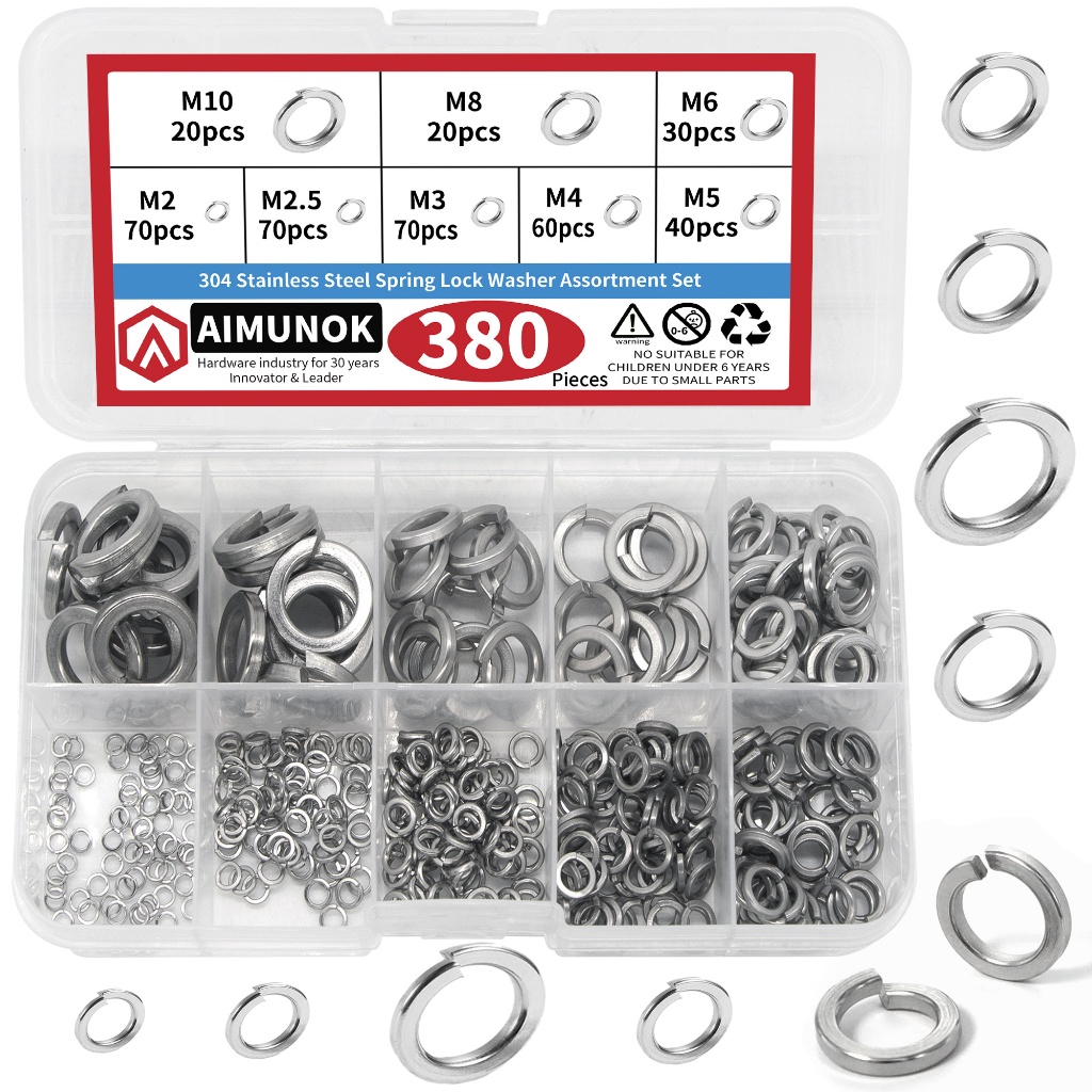 Joyzan Socket Head Cap Screws, Metric M2.5 M3 M4 M5 M6 M8 304 Stainless Steel Flat Head
