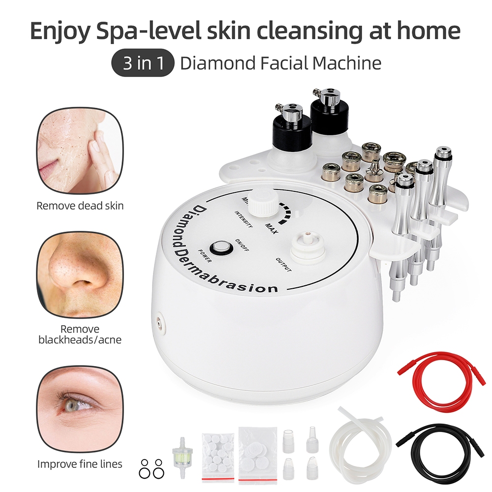 Foreverlily 3 in 1 Diamond Facial Device Microdermabrasion Machine Deep ...