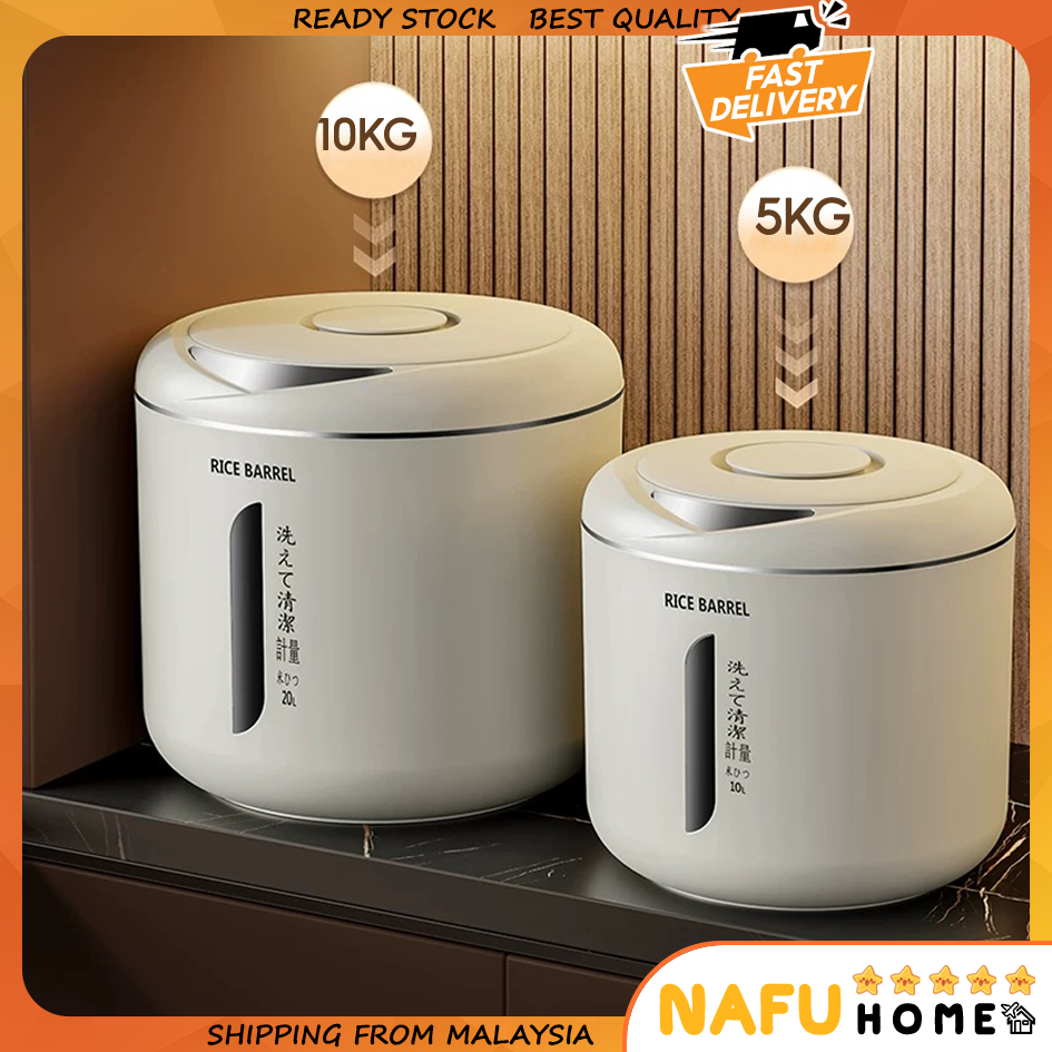 ⚡24h MY⚡ New Rice Storage Box Household Insect-Proof Moisture-Proof ...