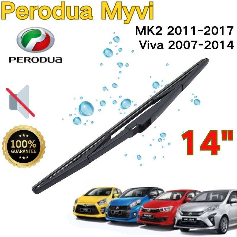 Perodua Viva AERO Rear WIPER Windshield OEM Wiper Arm Blade Set Full Set I.187035297