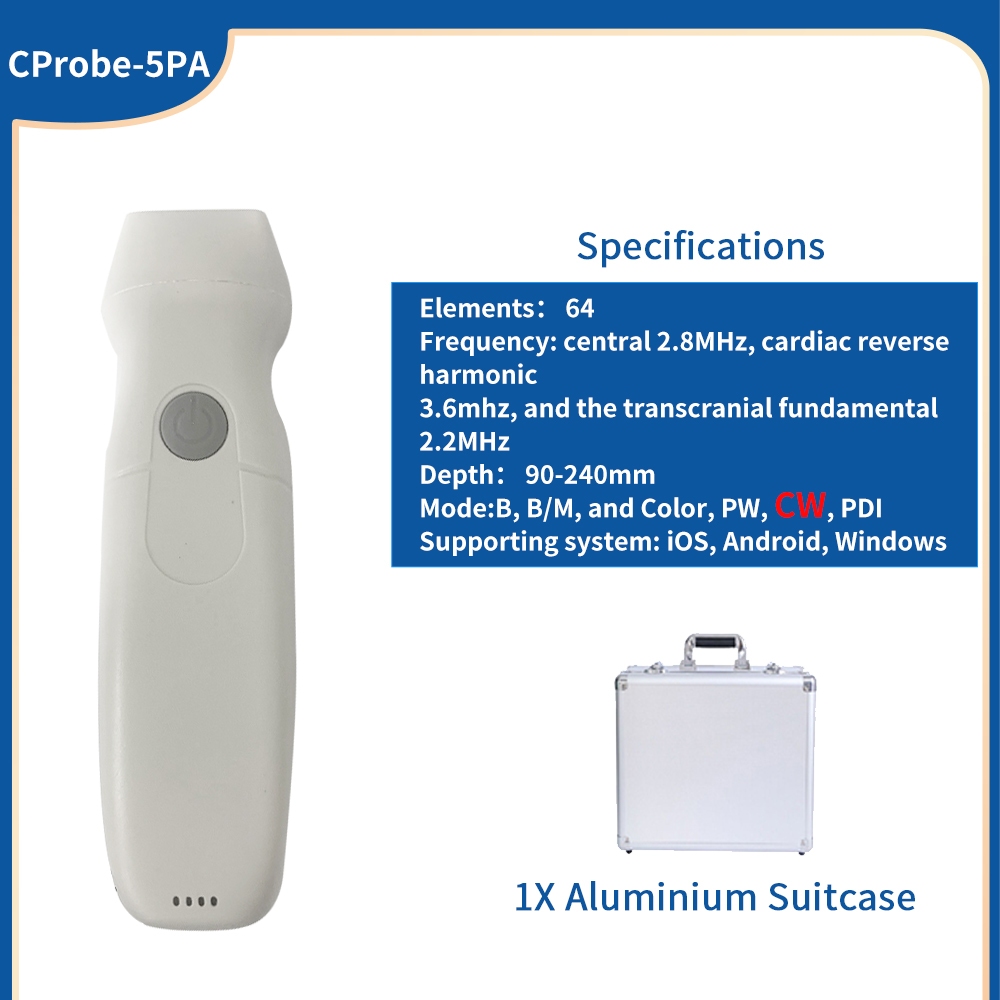 Cprobe Pa E Handheld Wireless Color Ultrasound Doppler Phased Array