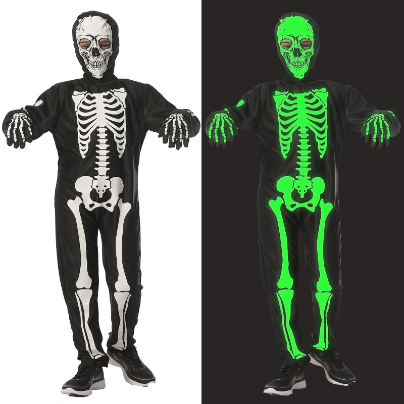 Rubie's Kids Glow In Dark Skeleton Kostüm - Gruselig Leuchtendes Kinderkostüm In Größe Child Small