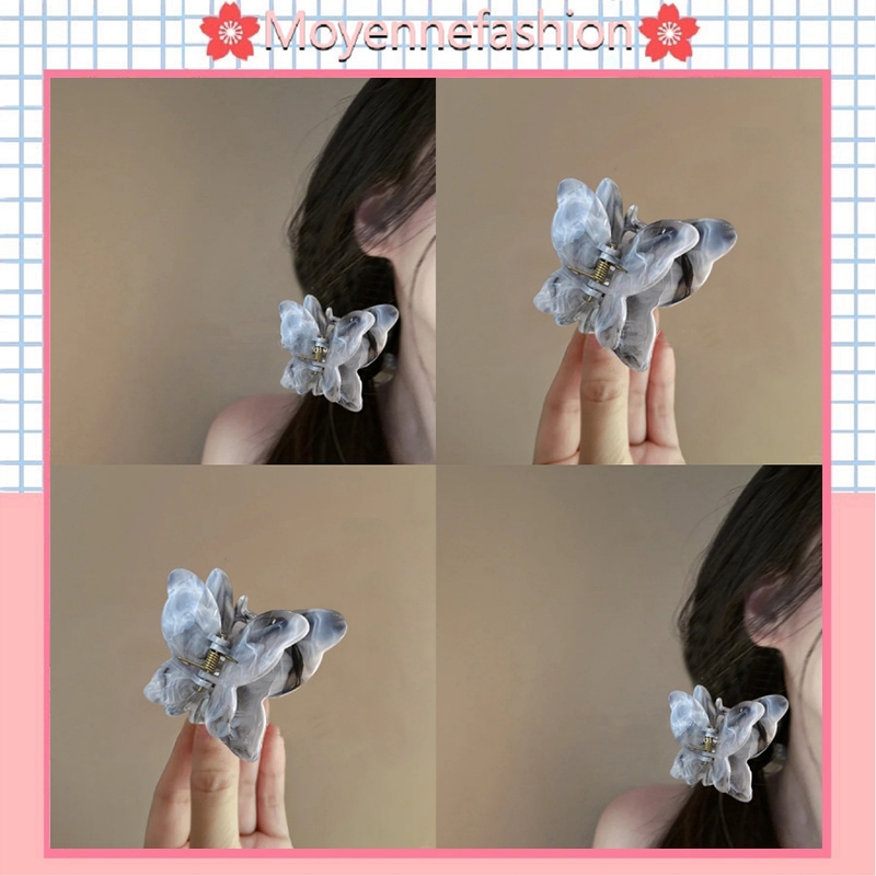 Three dimensional butterfly clip for women, new high-end mid size hair ...