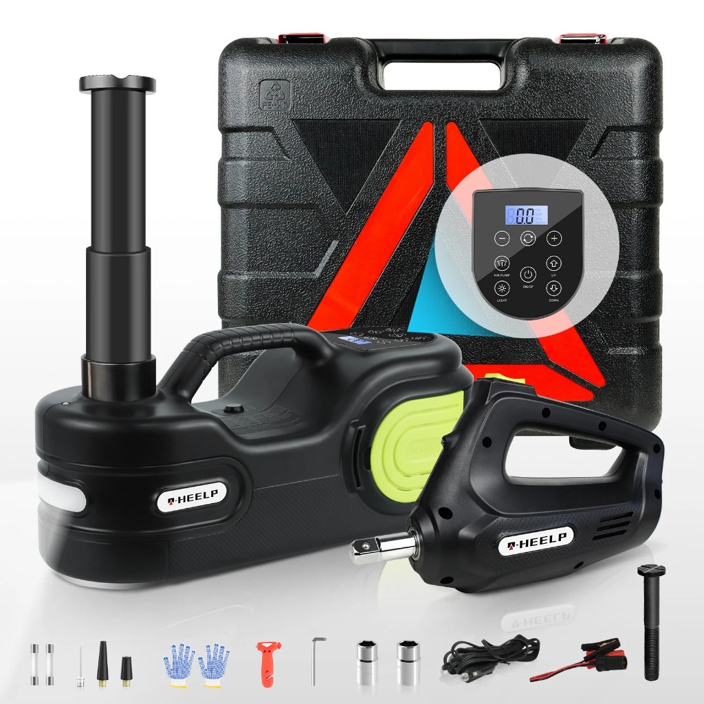 Electric Car Jack Kit 5T 12V Hydraulic Tire Jack with Double Cylinder ...