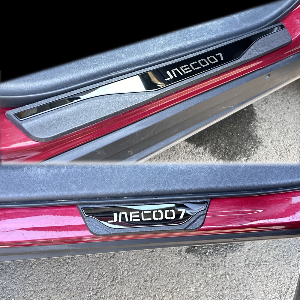 For CHERY JAECOO J7 2023 2024 2025 Door Sill Scuff Plate Guard Stainless Steel Kick Pedal Sticker Car Styling Accessories