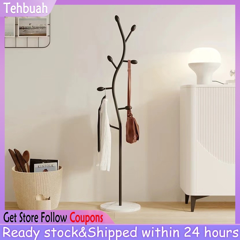 Creative Tree-shaped Coat Rack Living Room Hanger Rack Marble Multi ...