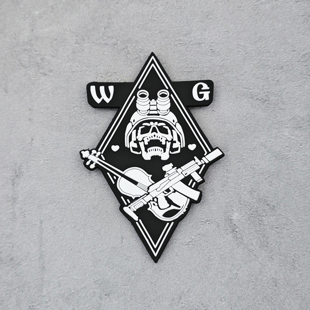 Wg PVC Rubber Velcro Badge Performer Tactical Morale Badge Armband ...