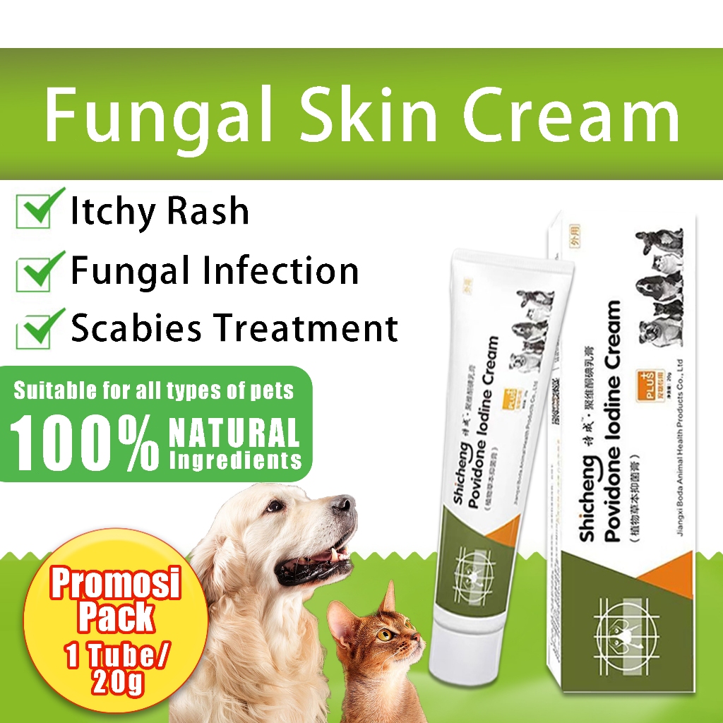 【Stock MY】ShiCheng Anti Fungal Cream for Cat Dog / Ubat Kurap Kucing ...