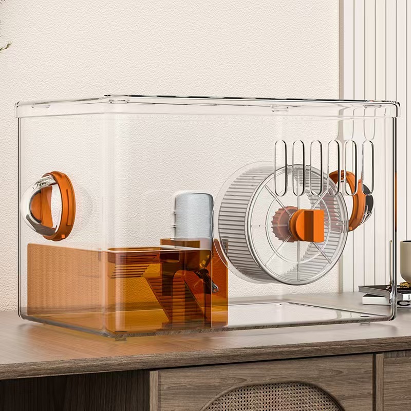 Visual Reference: Hamster Cage Hamster Villa Acrylic Golden Bear Cage Hamster Nest