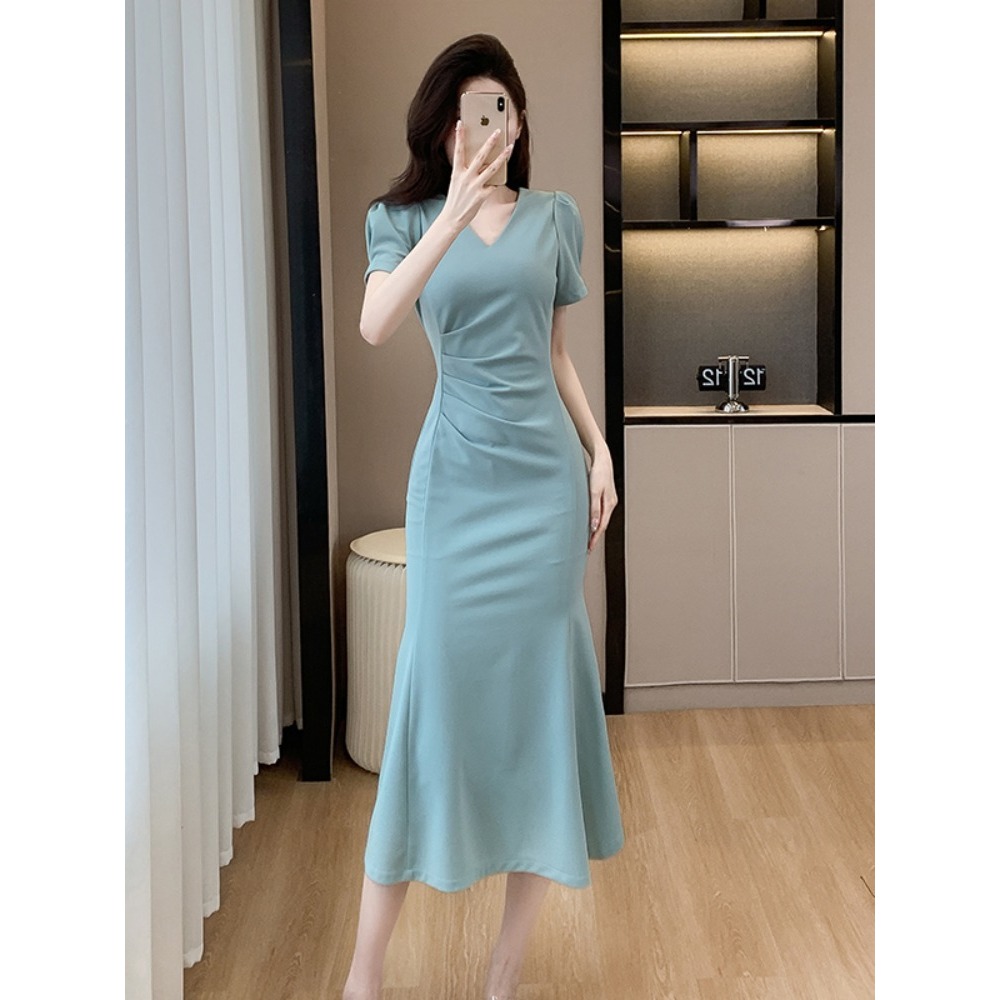 sexy dinner dress women for party girl midi dress beach korean style dress  plus size simple elegant dress muslimah | Shopee Malaysia