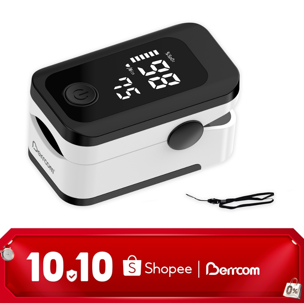 Berrcom Pulse Oximeter Finger Blood Oxygen Saturation SpO2 Pulse Rate ...