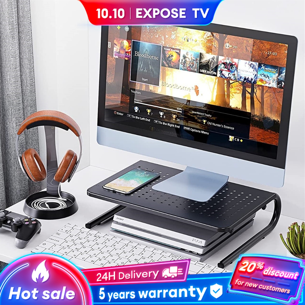 Monitor Laptop Stand Adjustable Laptop Desktop Base Storage Table ...