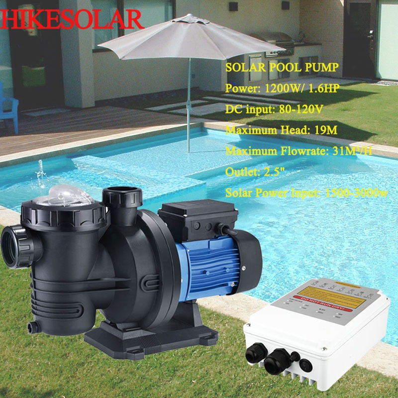 Solar Swimming Pool Filter Pump System for Above Ground Pool DC Solar
