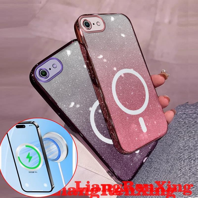 Case for iphone iphone 6s iphone plus phone casing Softcase Silicone  shockproof Cover new design clear Wireless magnetic attraction aesthetic