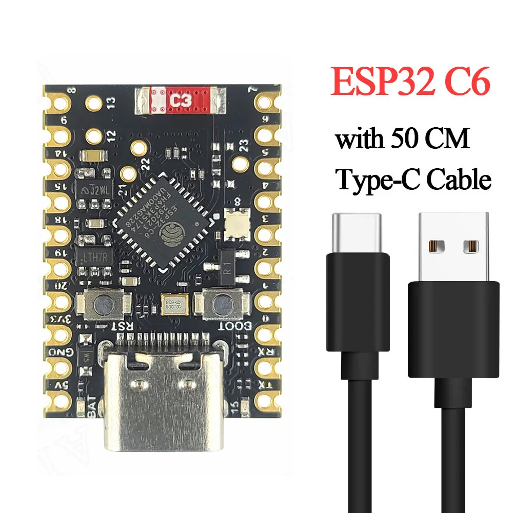 MINI ESP32-C6 Development Board Wifi6 N4 BT Module with Crystal ...