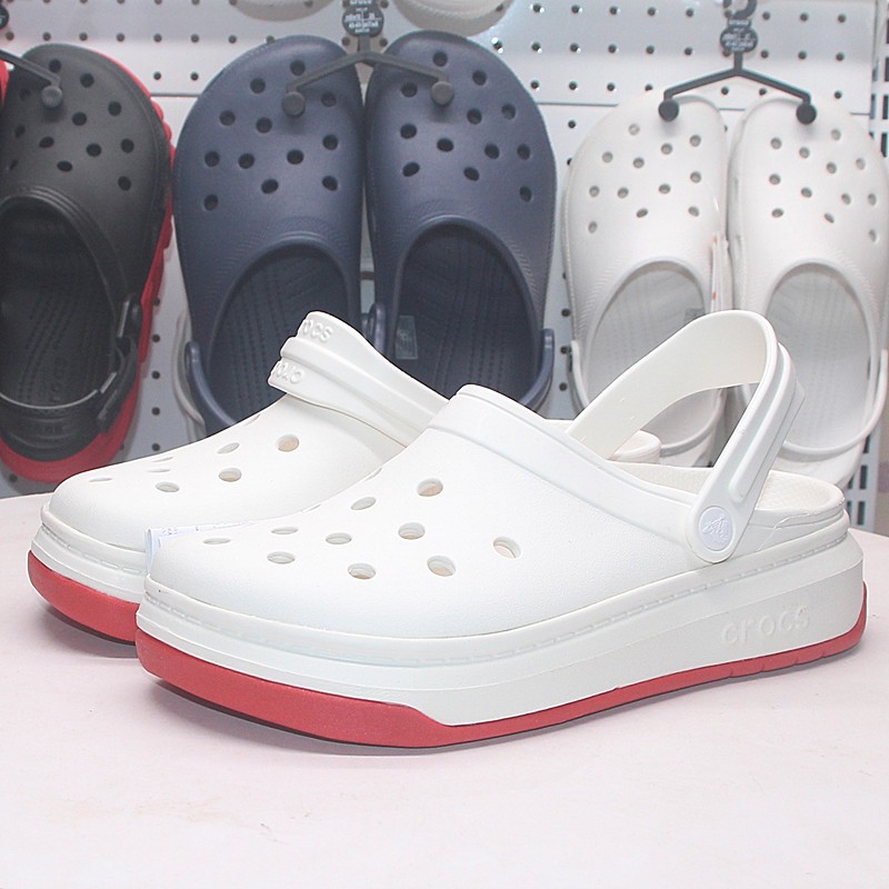 original 100% crocs men shoes plus size women sandals 206122 | Shopee ...