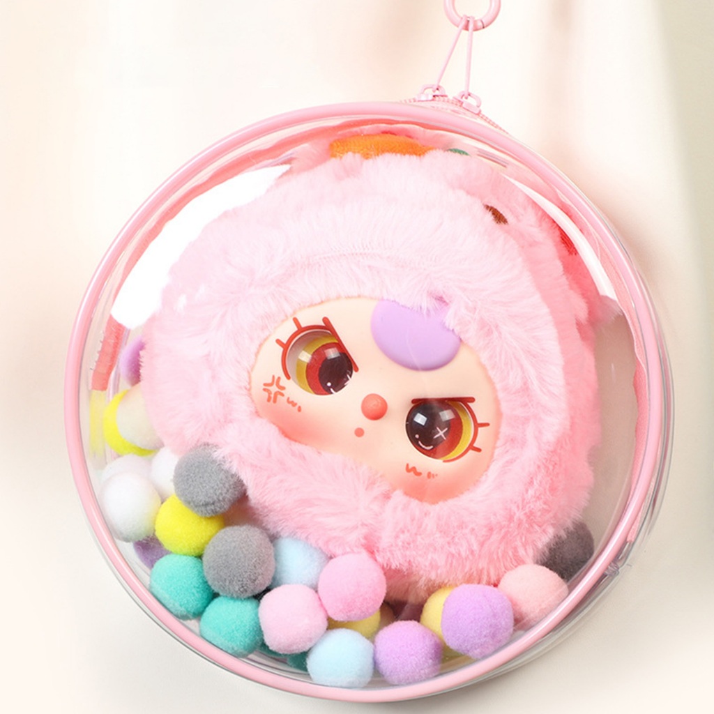 Baby Three V1/V2/V3 14.5cm PVC Transparent Round Doll Walking Bag Baby