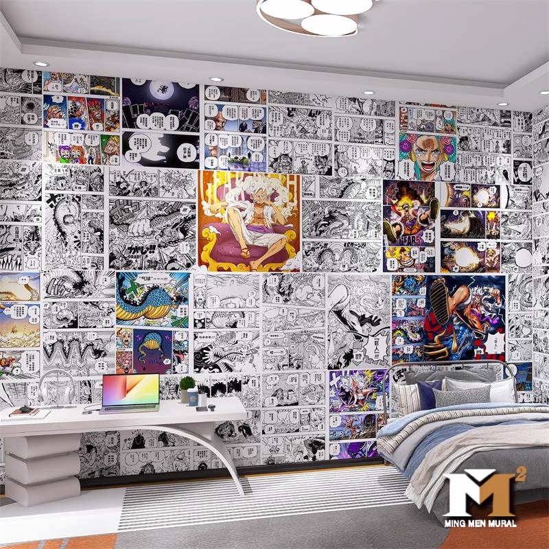 Anime One Piece Wallpaper Bedroom Study Bedside Background Wallpaper ...