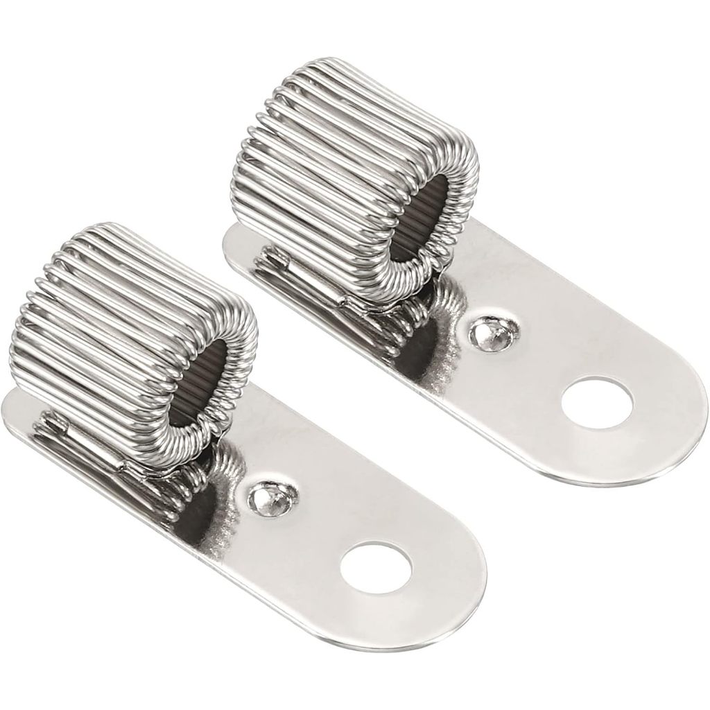 2Pcs Pen Holder Clips Metal Portable Single Spring Loop Pencil ...