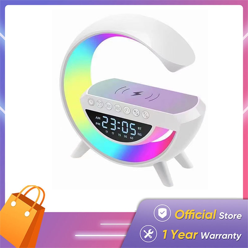 Bluetooth Speaker 15W 3in1 LED Atmosphere Light RGB Wireless Charger ...