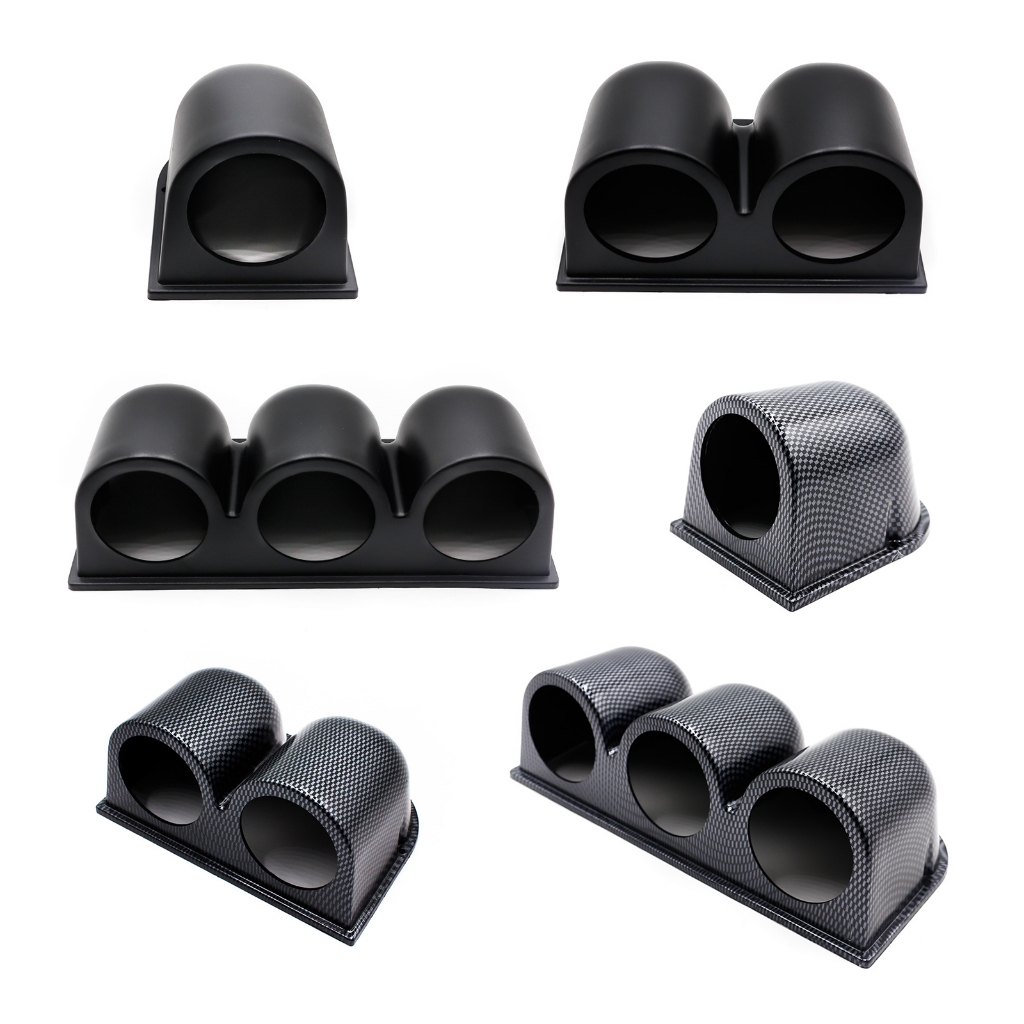 2 INCH Car Gauge Pod Universal Carbon Single Double Triple Meters ...