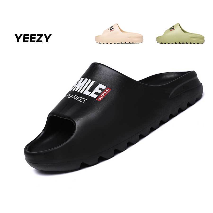 Yeezy slides Black slippers, newest ladies' slippers size 8