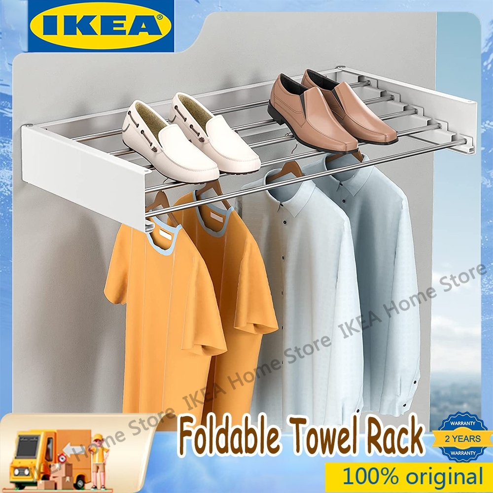 (NEW & READY STOCK) 1-*KEA Stainless Steel Retractable Wall Mounted ...