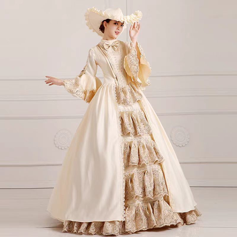 open lace back dress Women's Fashion Fairy Fairy Elf Dress Medieval Robe Retro Renaissance   vikingshields