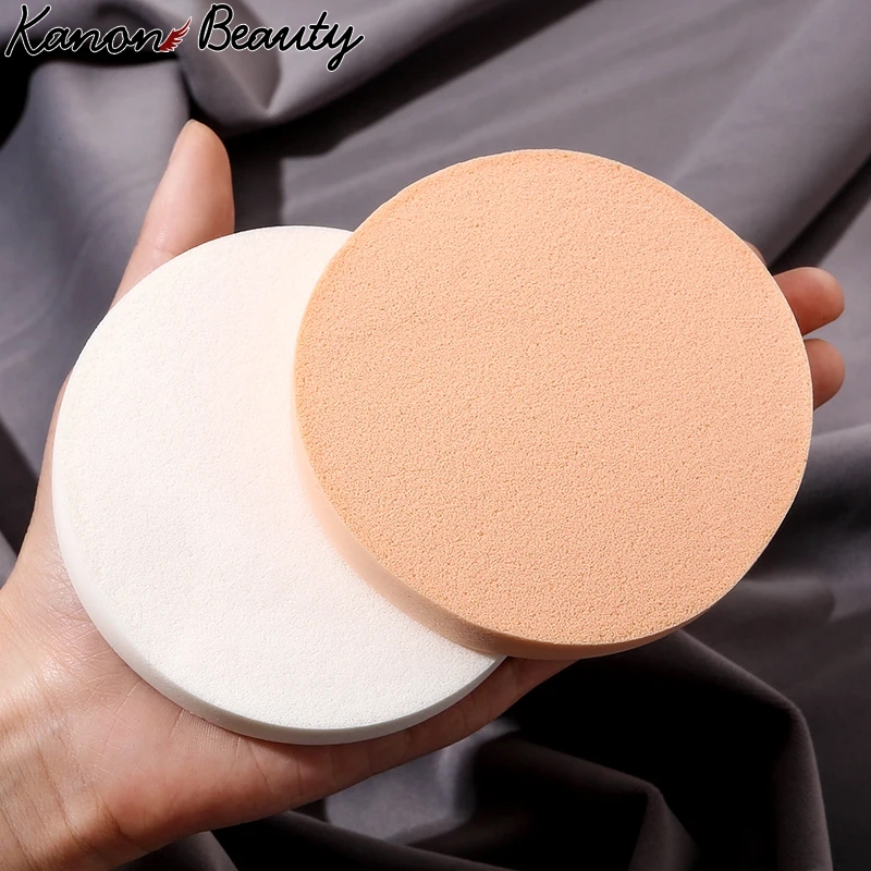 White Puff Skin Color Powder Puff Wet powder puff Round Makeup Sponge ...