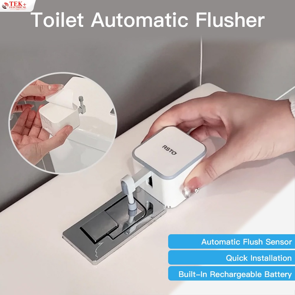 Touchless Toilet Flush, External Infrared Automatic Sensor Toilet ...