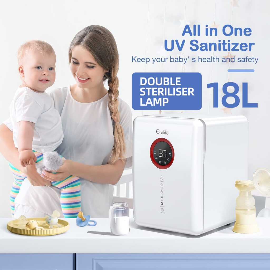 18L large capacity UV sterilizer baby bottle disinfection cabinet with ...